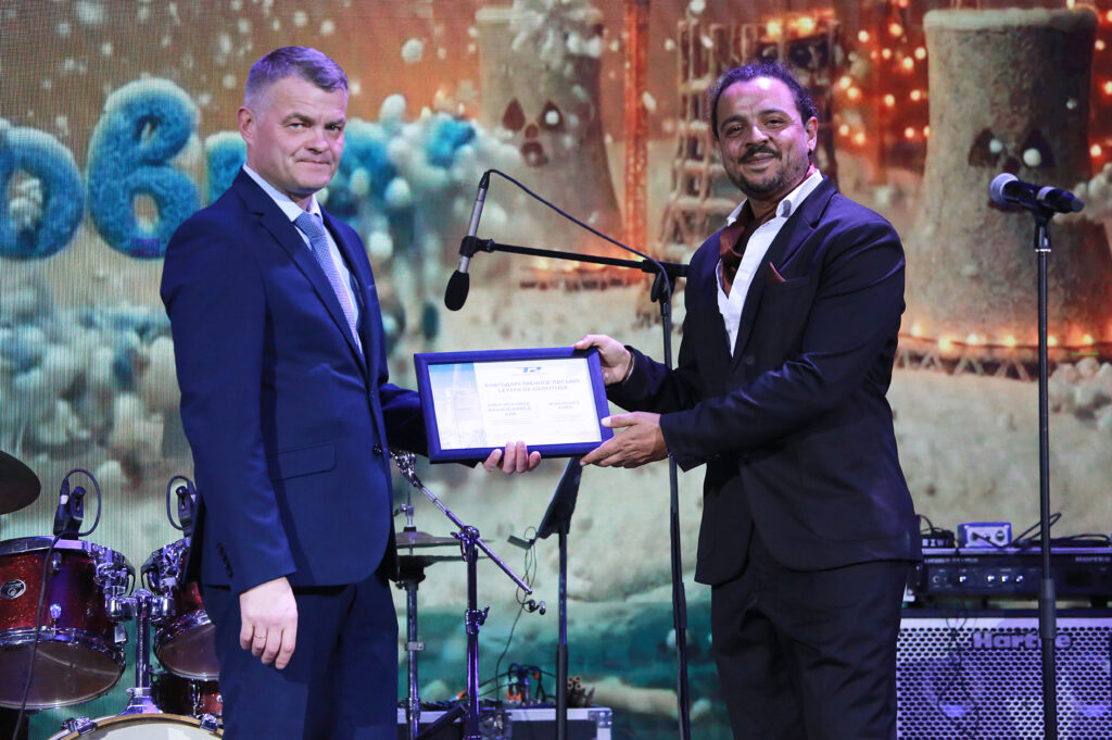 Mohamed Amer at an international business delegation event